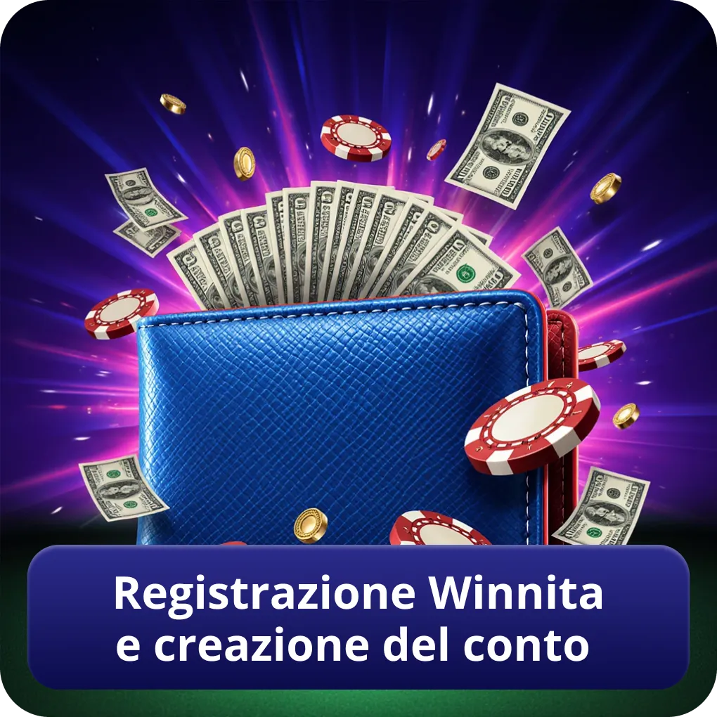 Registrazione Winnita e creazione del conto